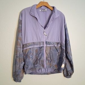 Solar Eclipse Purple Blue Vintage Windbreaker Small